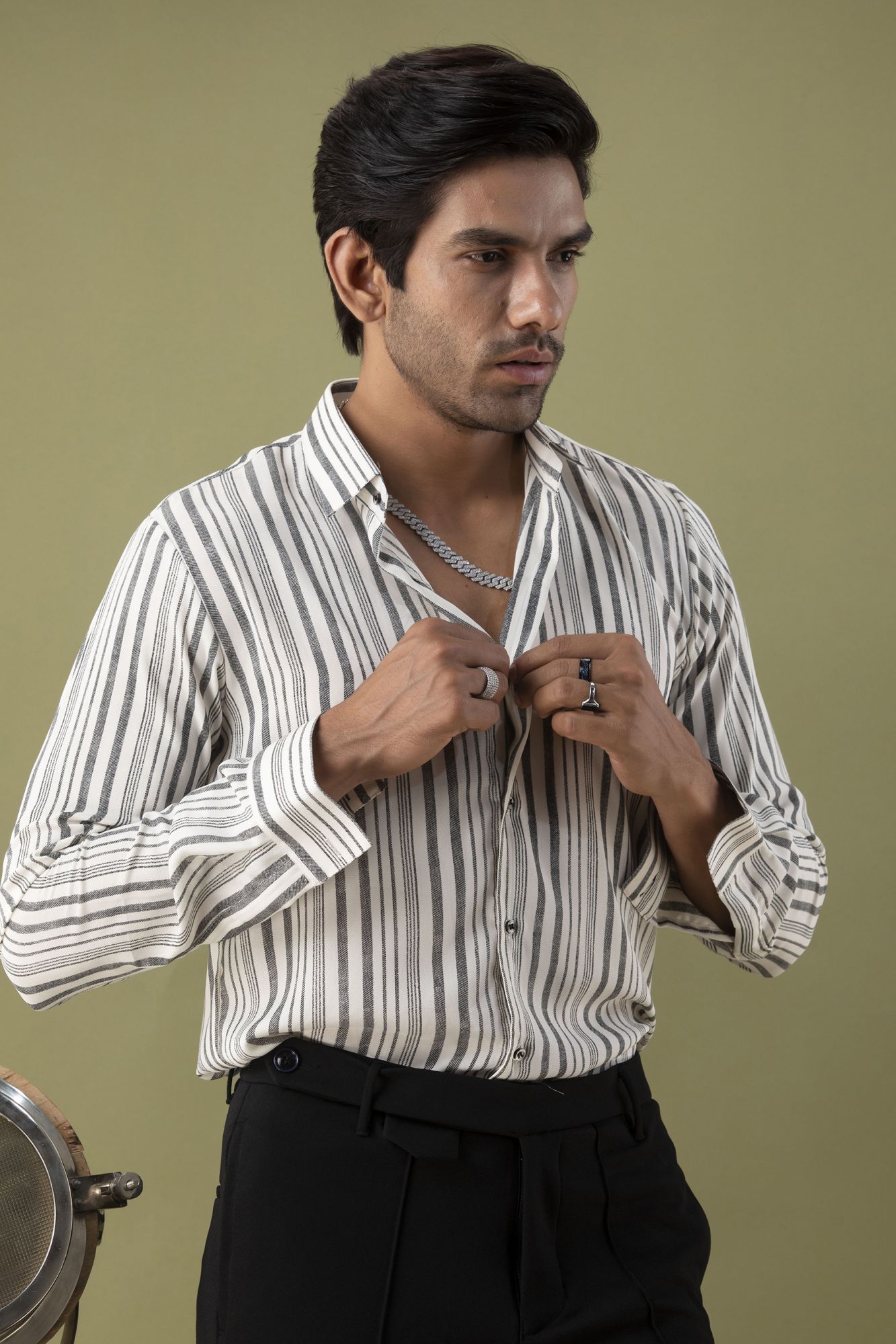 Striped Flowing Shirt