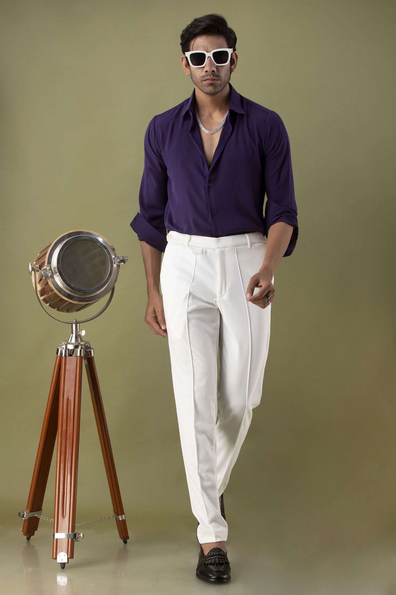 Purple Flowing Shirt