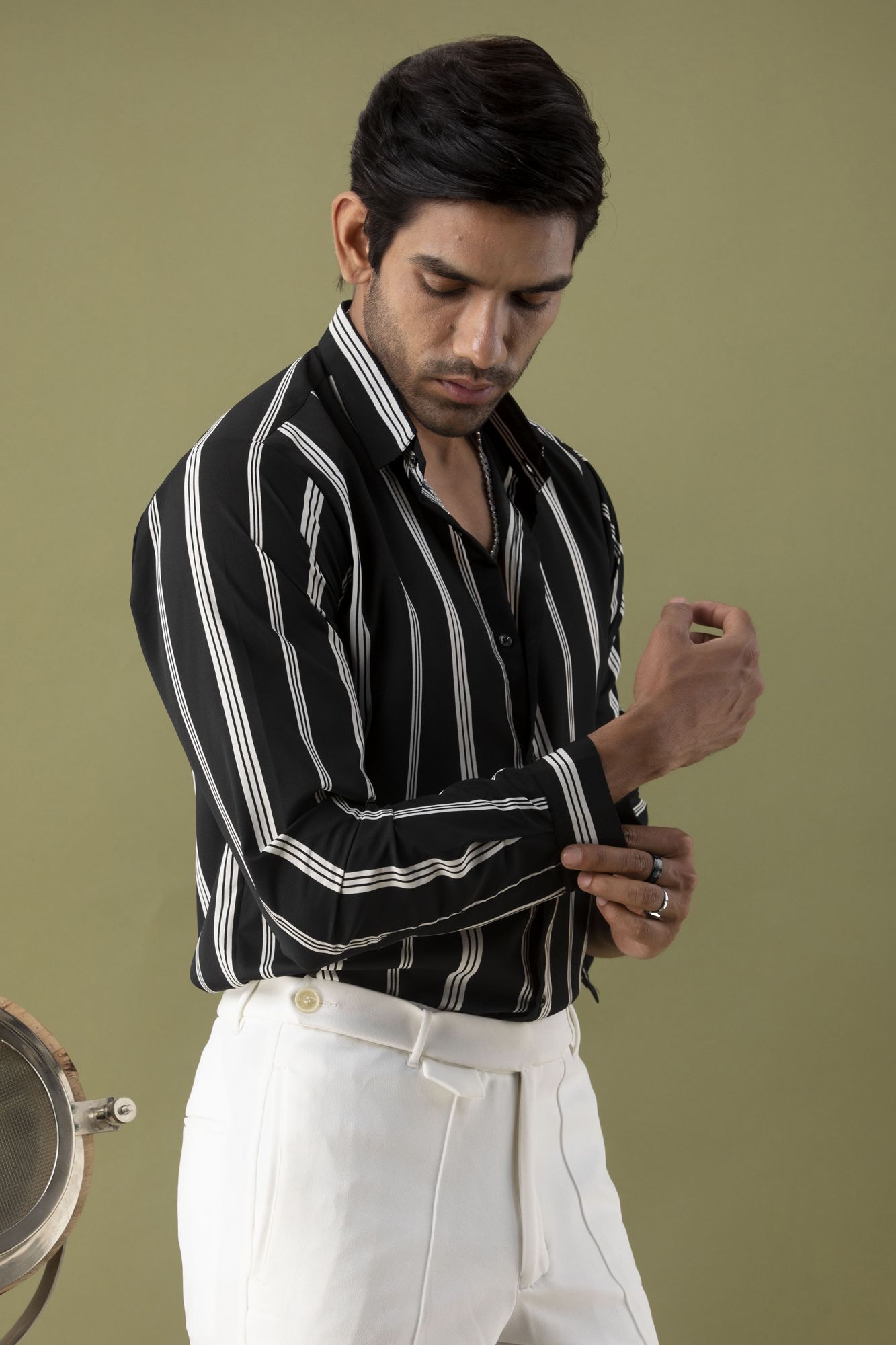 Striped Flowing Shirt