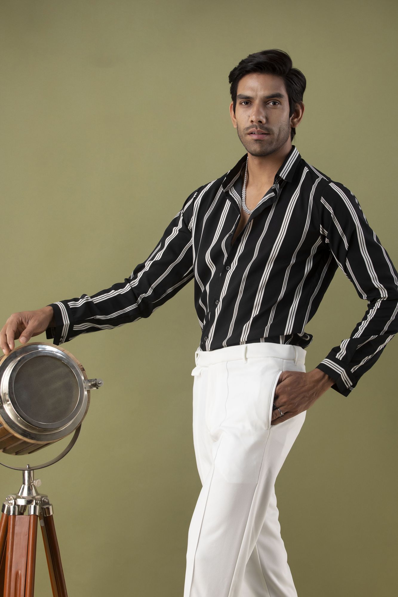 Striped Flowing Shirt