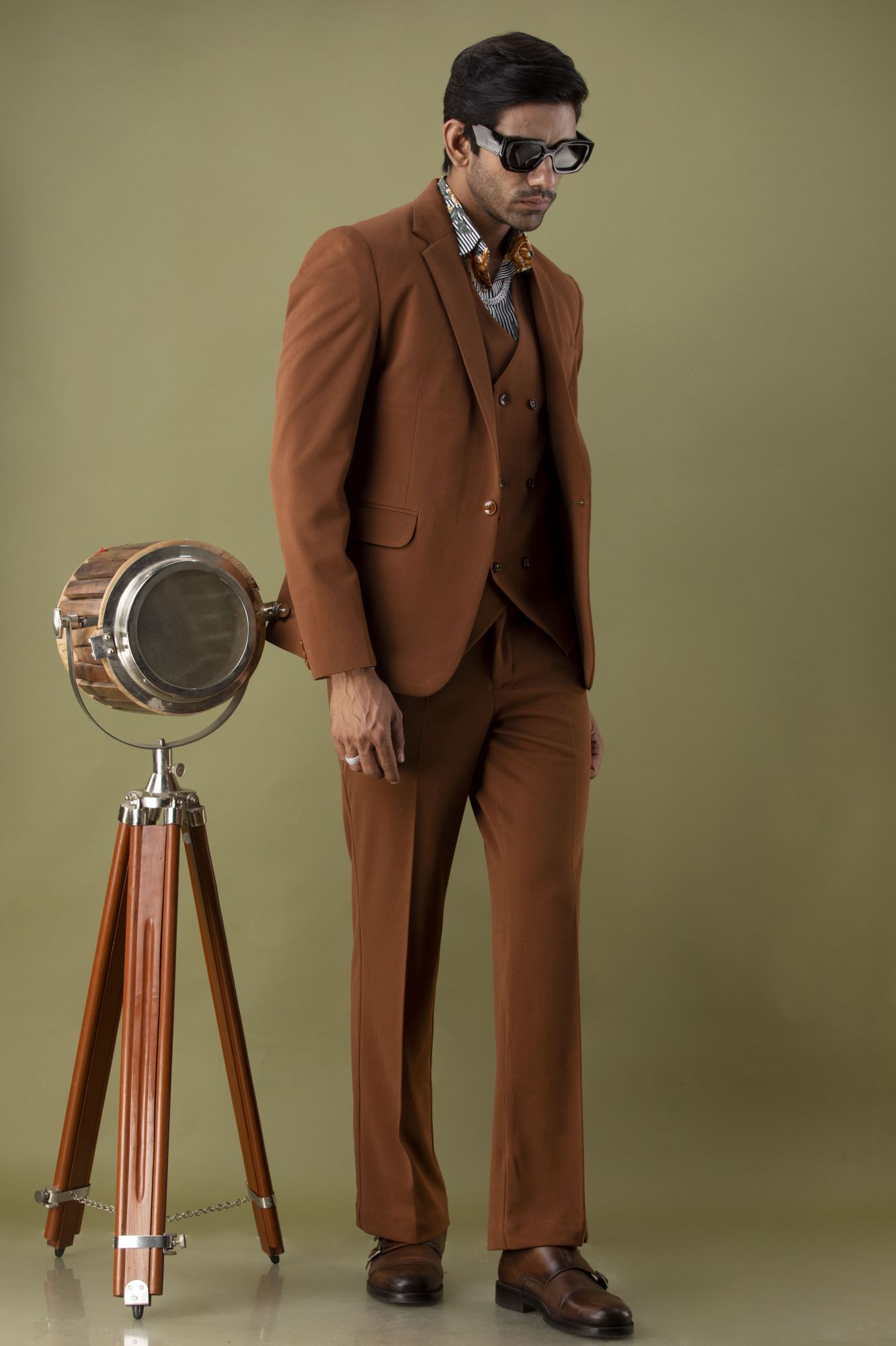 Brown Tuxedo Blazer