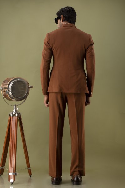 Brown Tuxedo Blazer