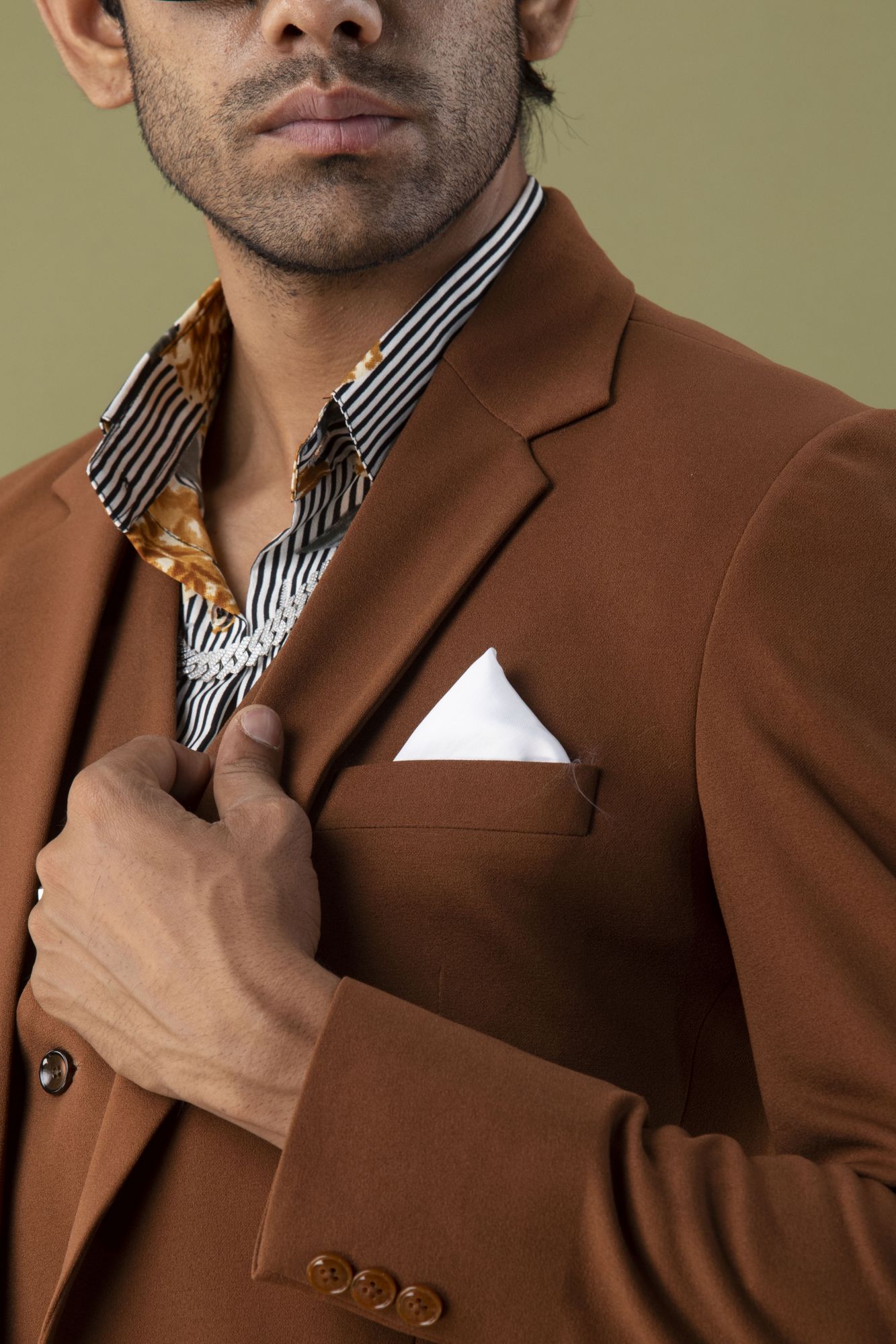 Brown Tuxedo Blazer