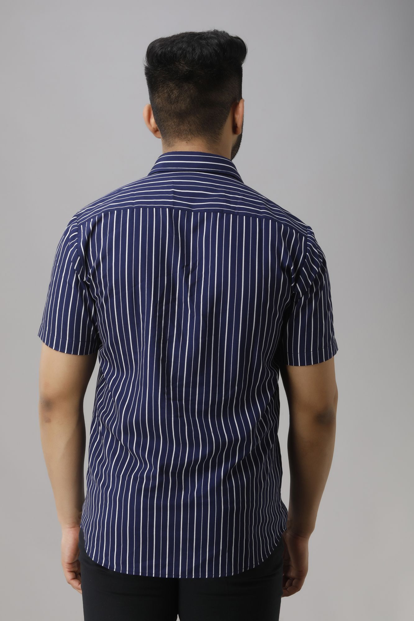Mens Flowing Striped Shirt