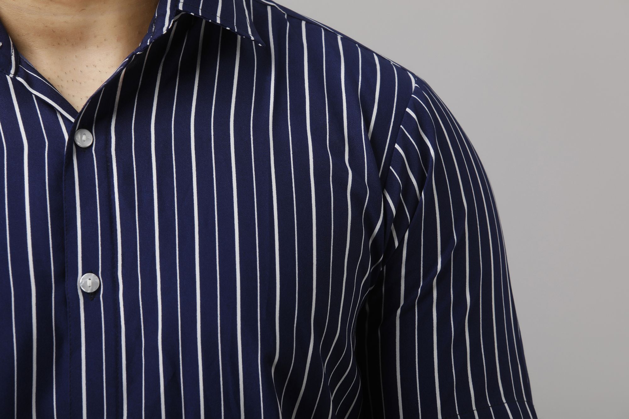 Mens Flowing Striped Shirt