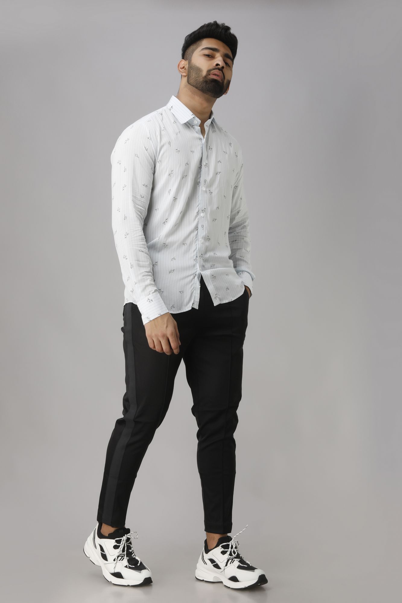 Mens Printed Flowing Shirt