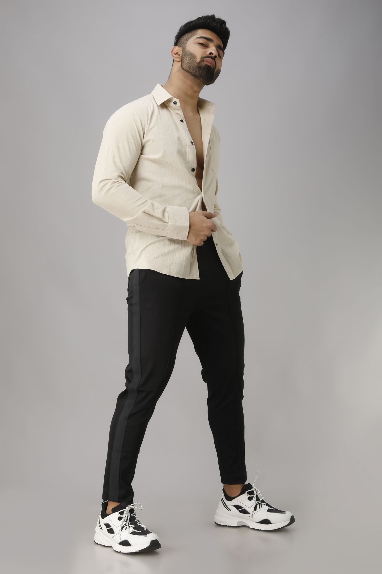 Mens Off-White Slim Fit Shirt