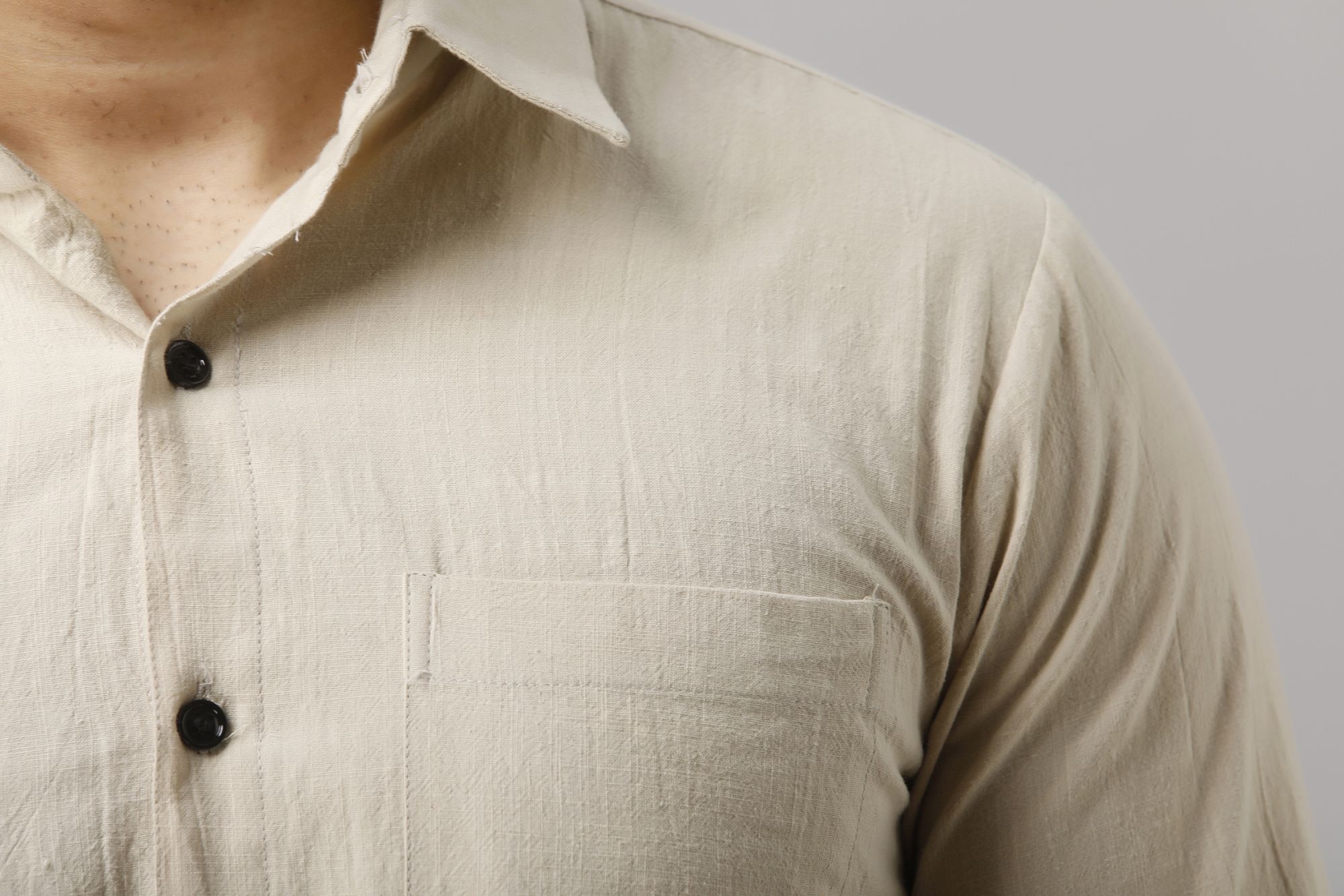 Mens Off-White Slim Fit Shirt