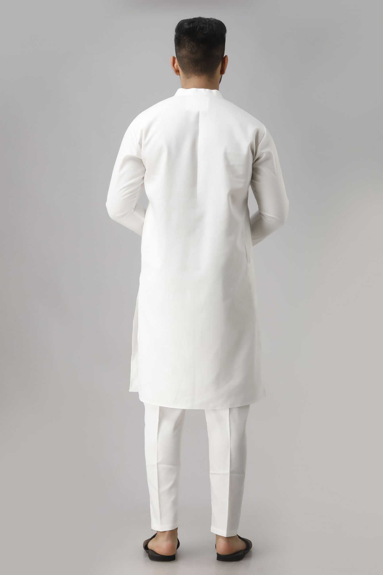 Mens All White Kurta