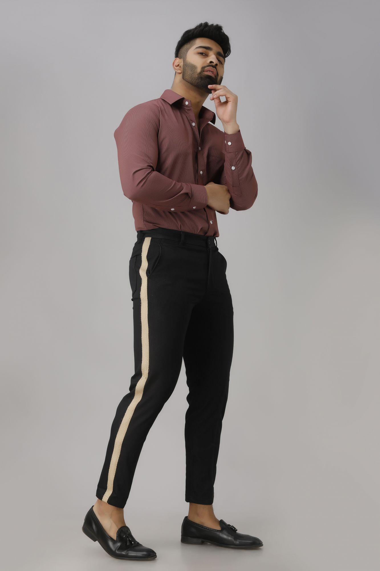 Mens Striped Slim Fit Shirt