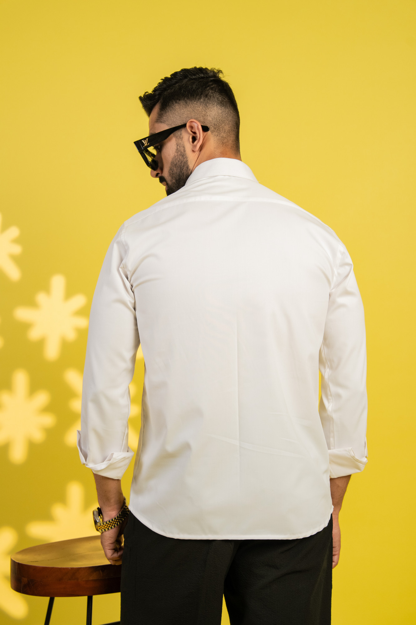 Awara Print Shirt In White