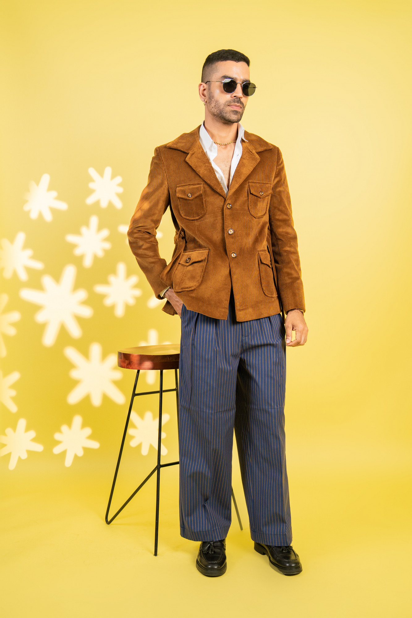 Corduroy Bush Coat In Brown