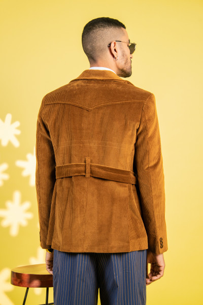 Corduroy Bush Coat In Brown