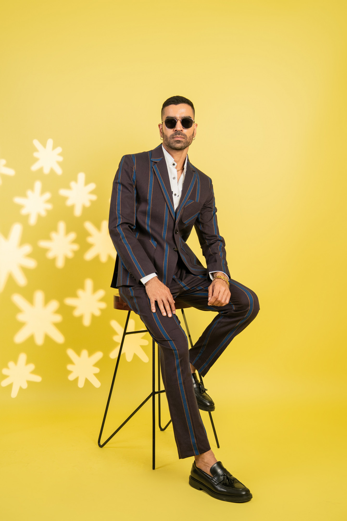 Striped Tailored Fit Pants