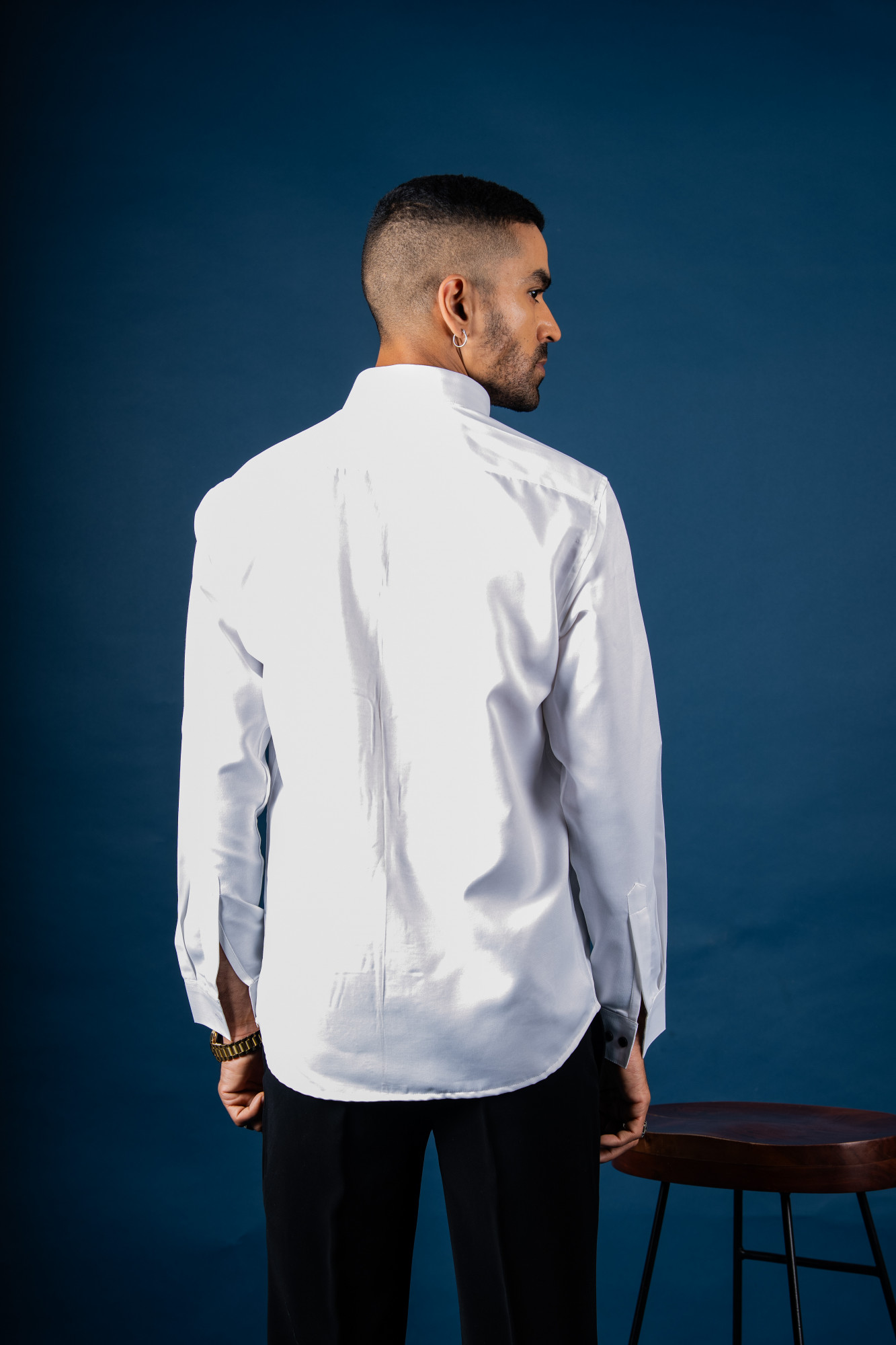 Qarot Print Shirt In White