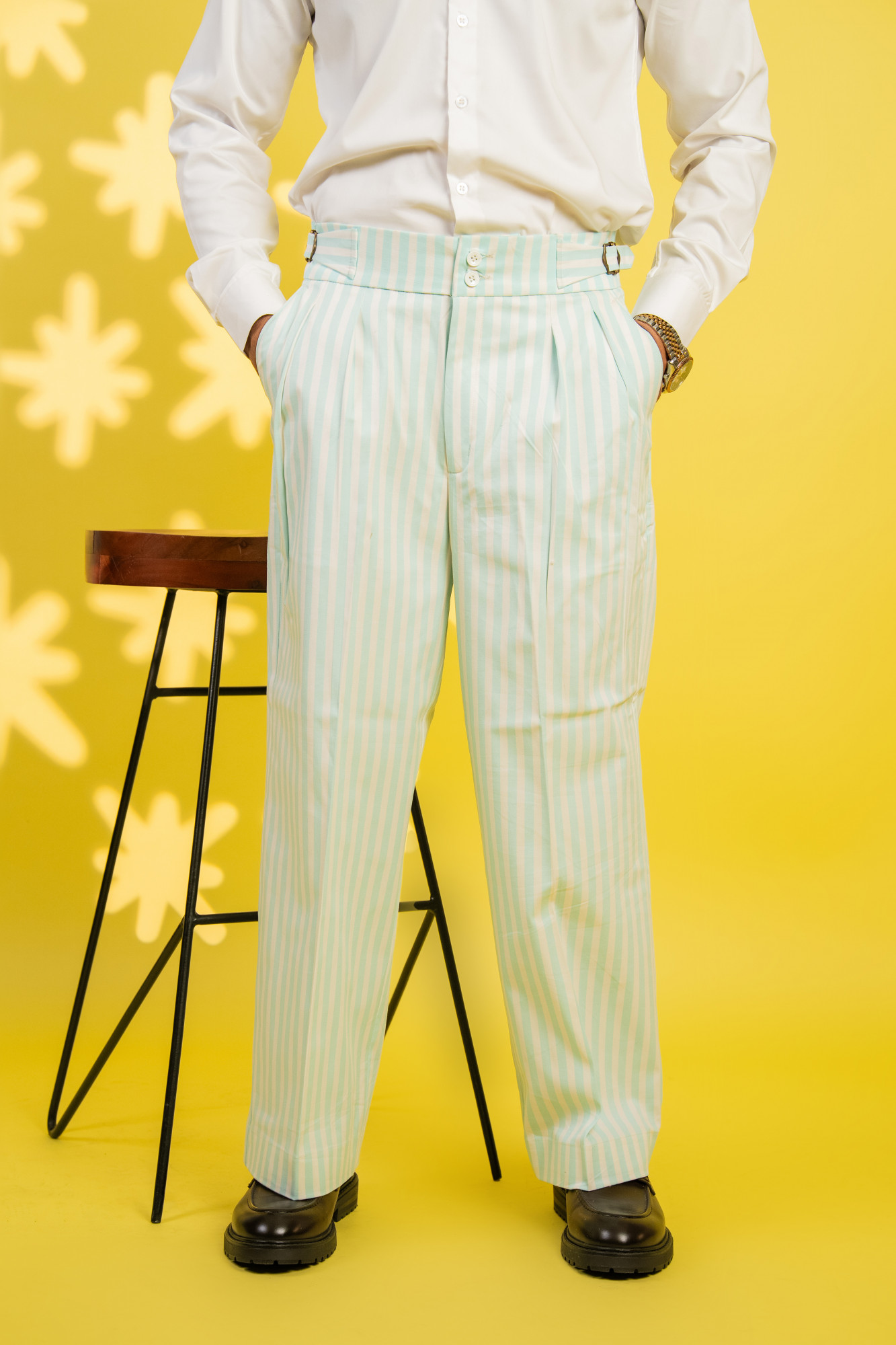 Wide Leg Striped Pants