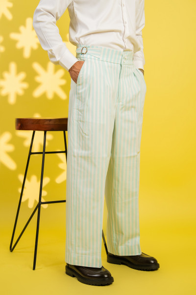 Wide Leg Striped Pants