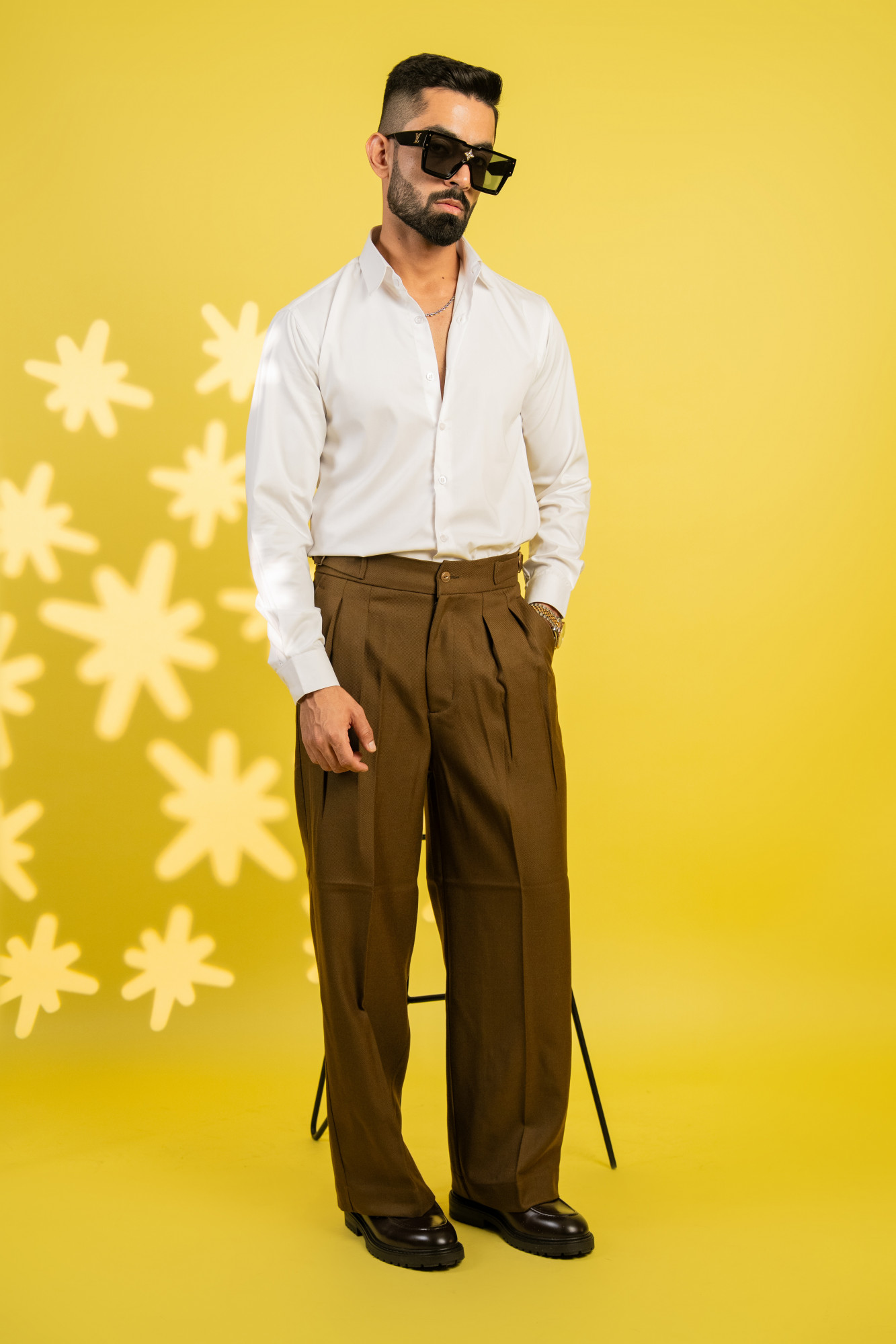 Teriwool Korean Pants In Tan