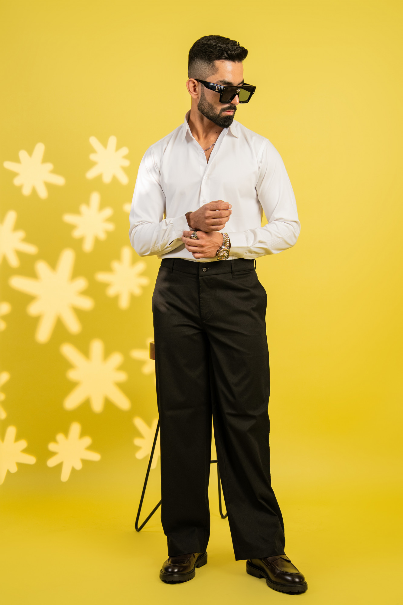 Wide Leg Pants In Black