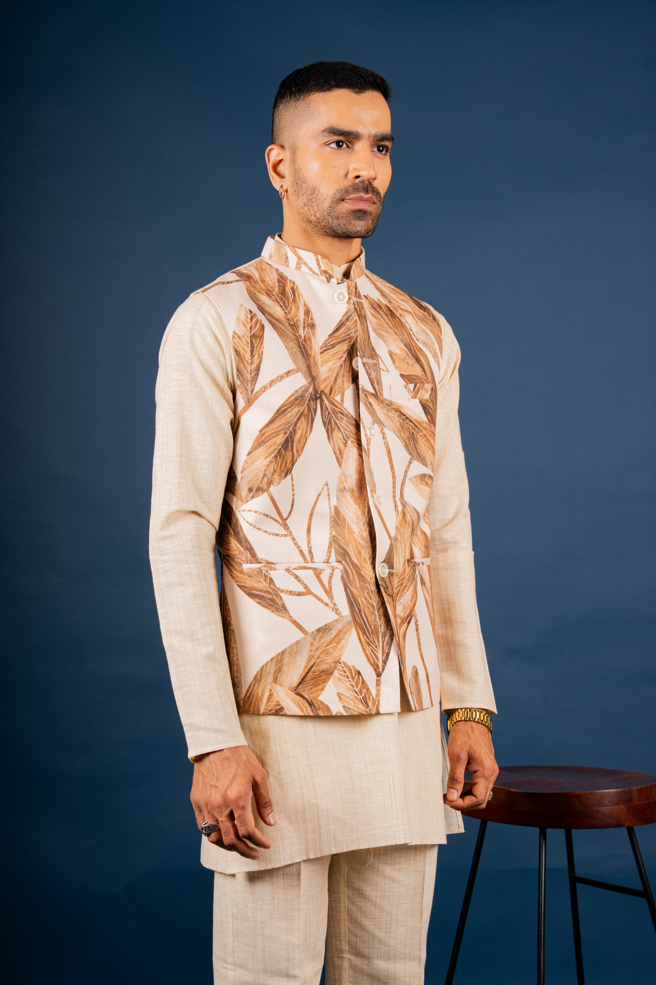 Autumn Leaf Printed Jacket