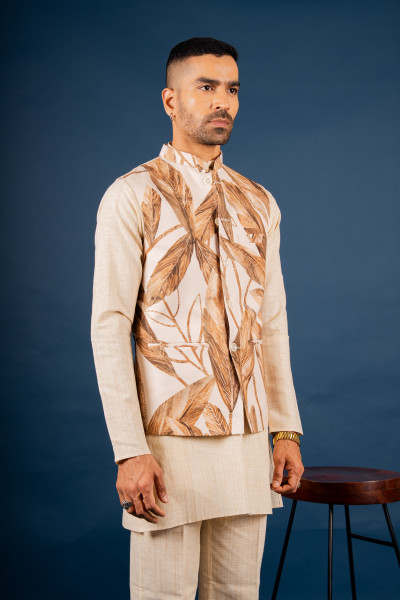 Autumn Leaf Printed Jacket