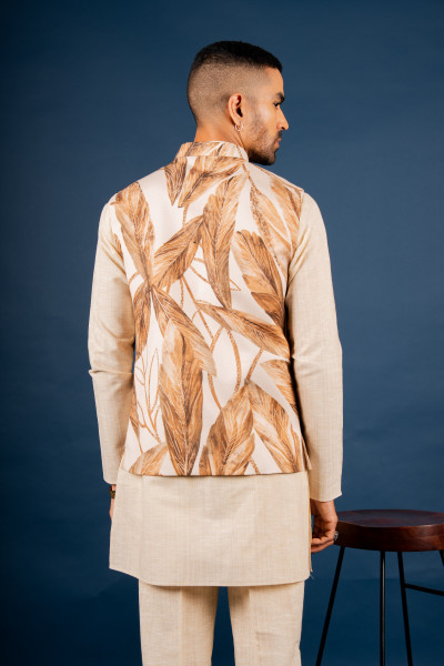 Autumn Leaf Printed Jacket