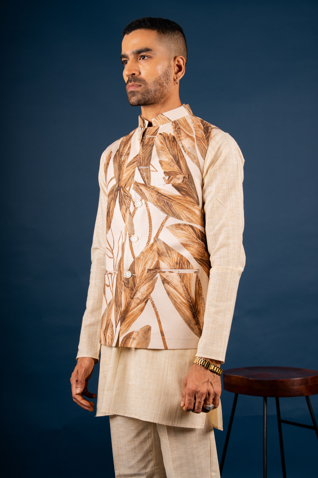 Autumn Leaf Printed Jacket