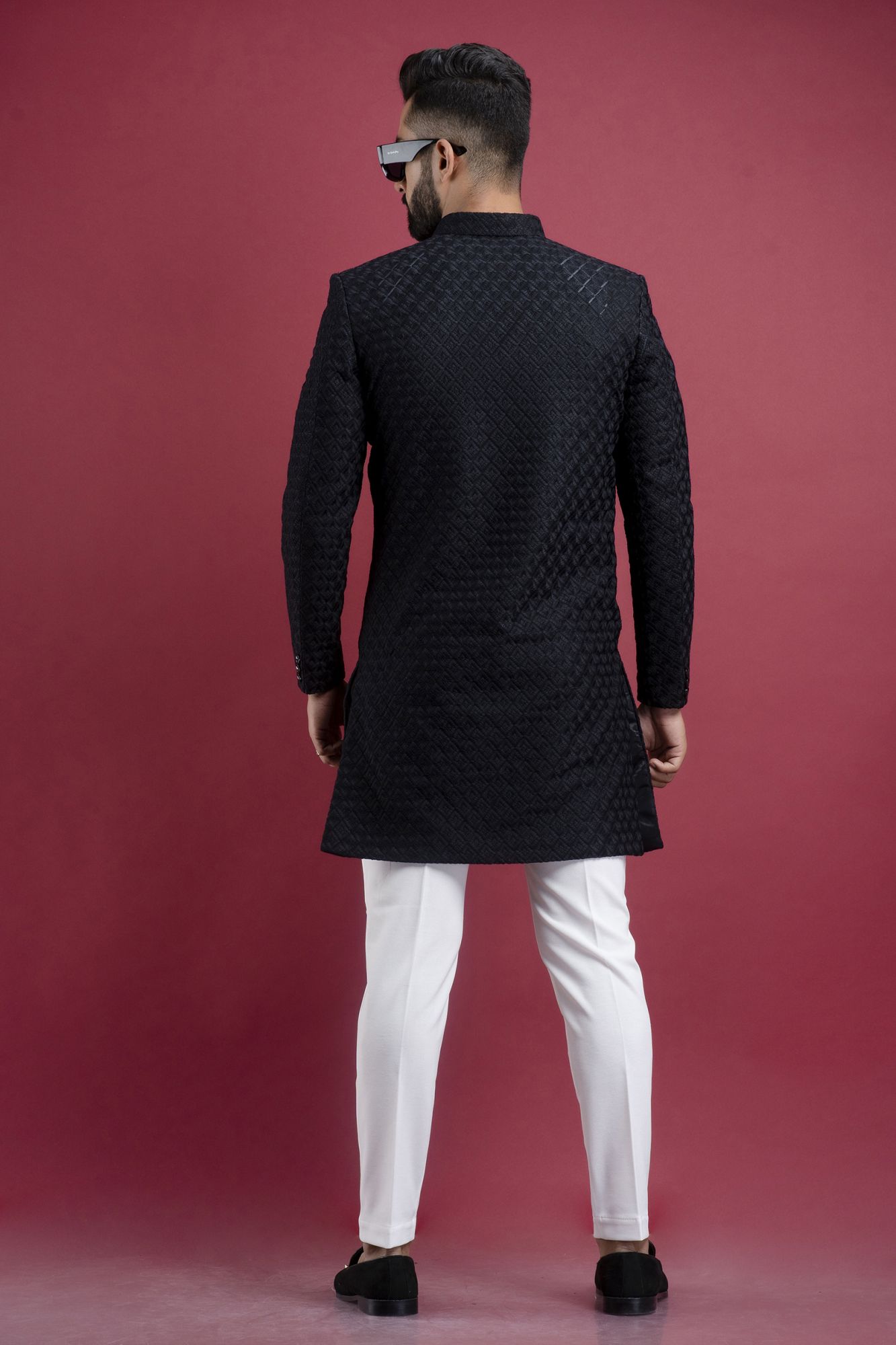 Black Lucknowi Coat