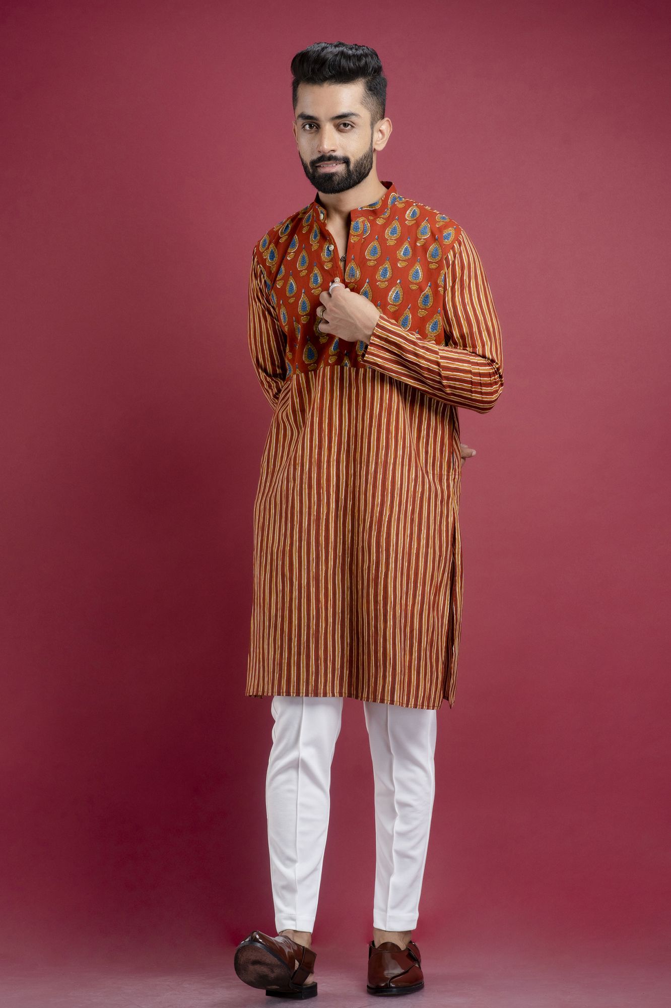 Motif Printed Kurta