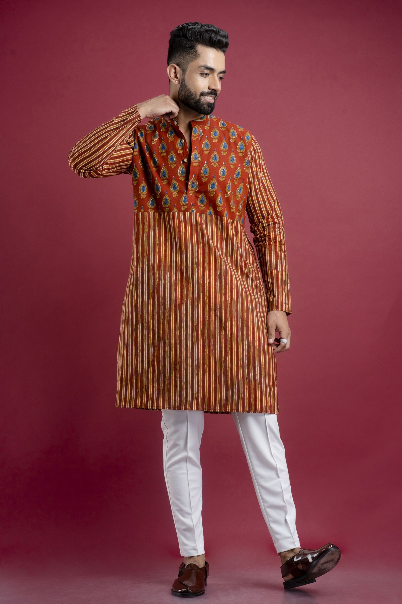 Motif Printed Kurta