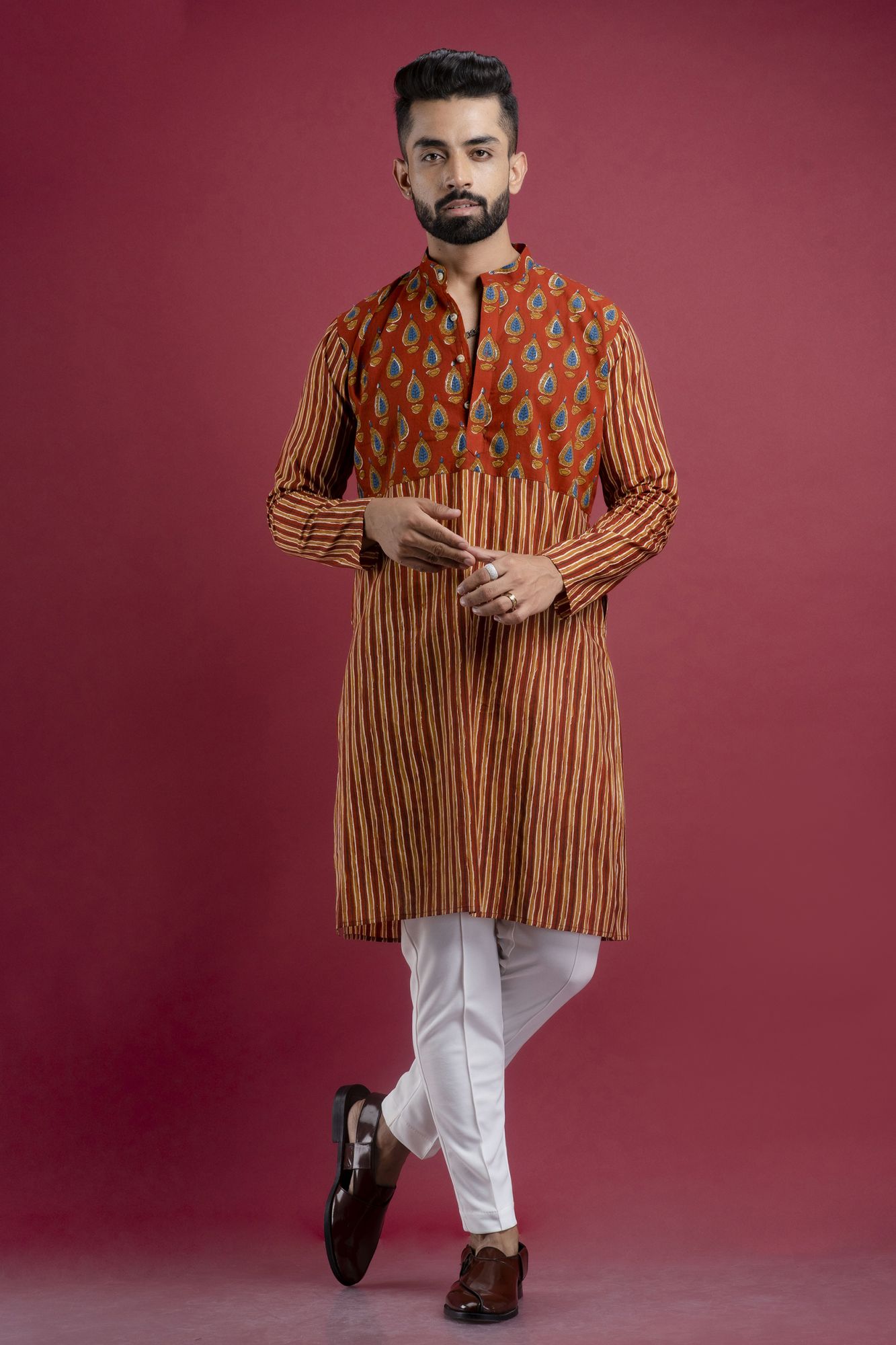 Motif Printed Kurta