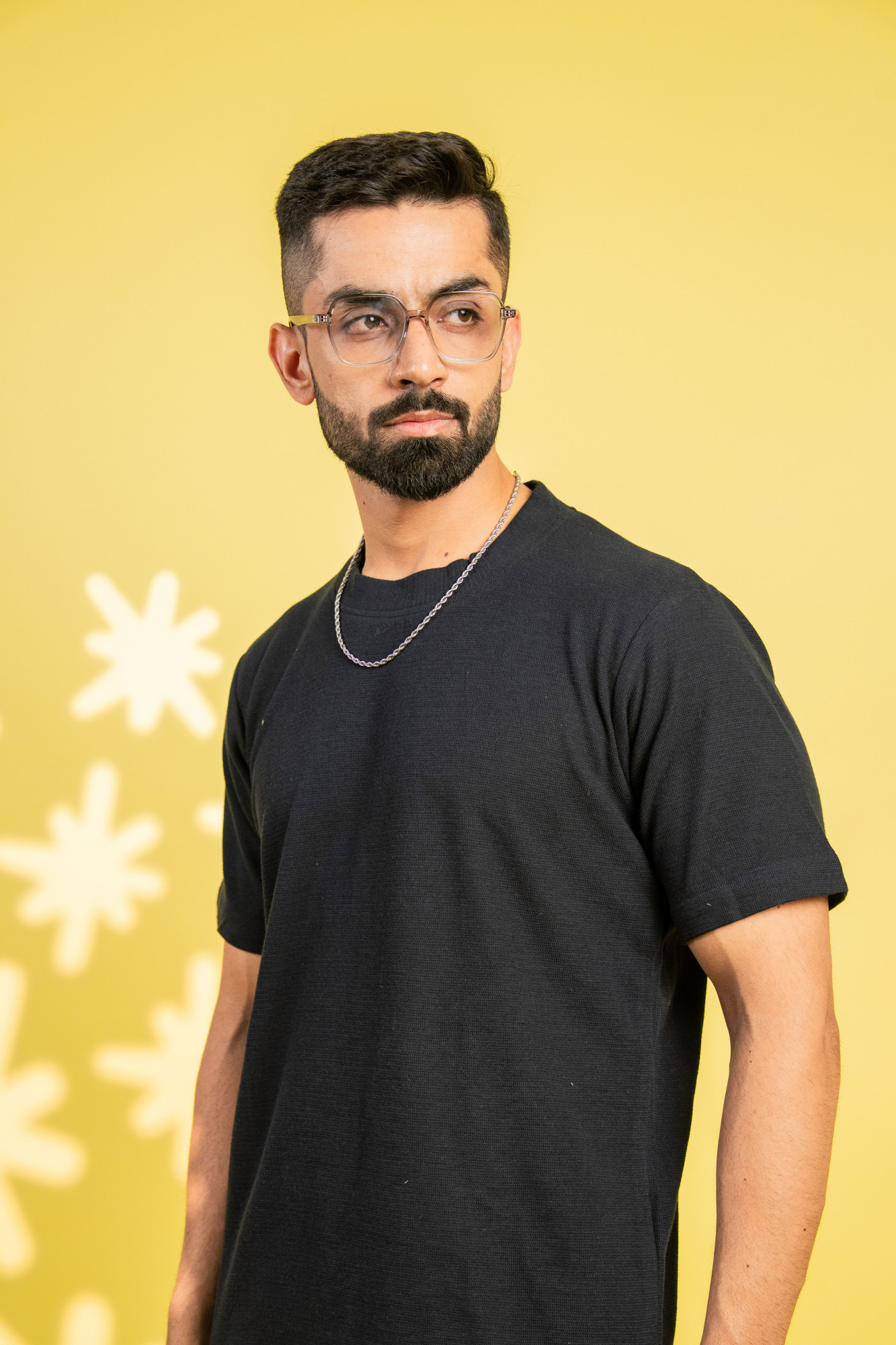 Knitted Round Tshirt In Dark Blue