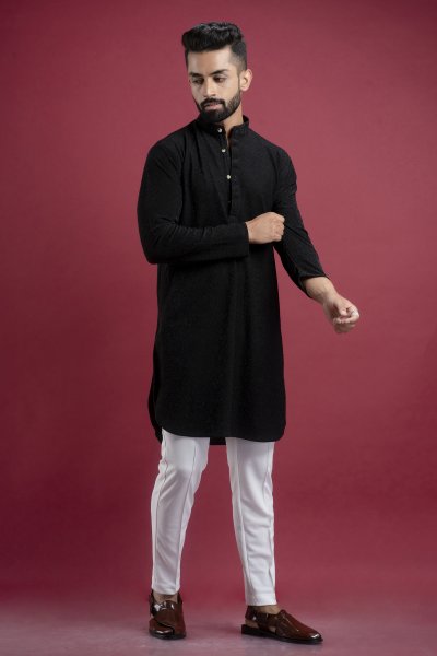Black Sequin Kurta