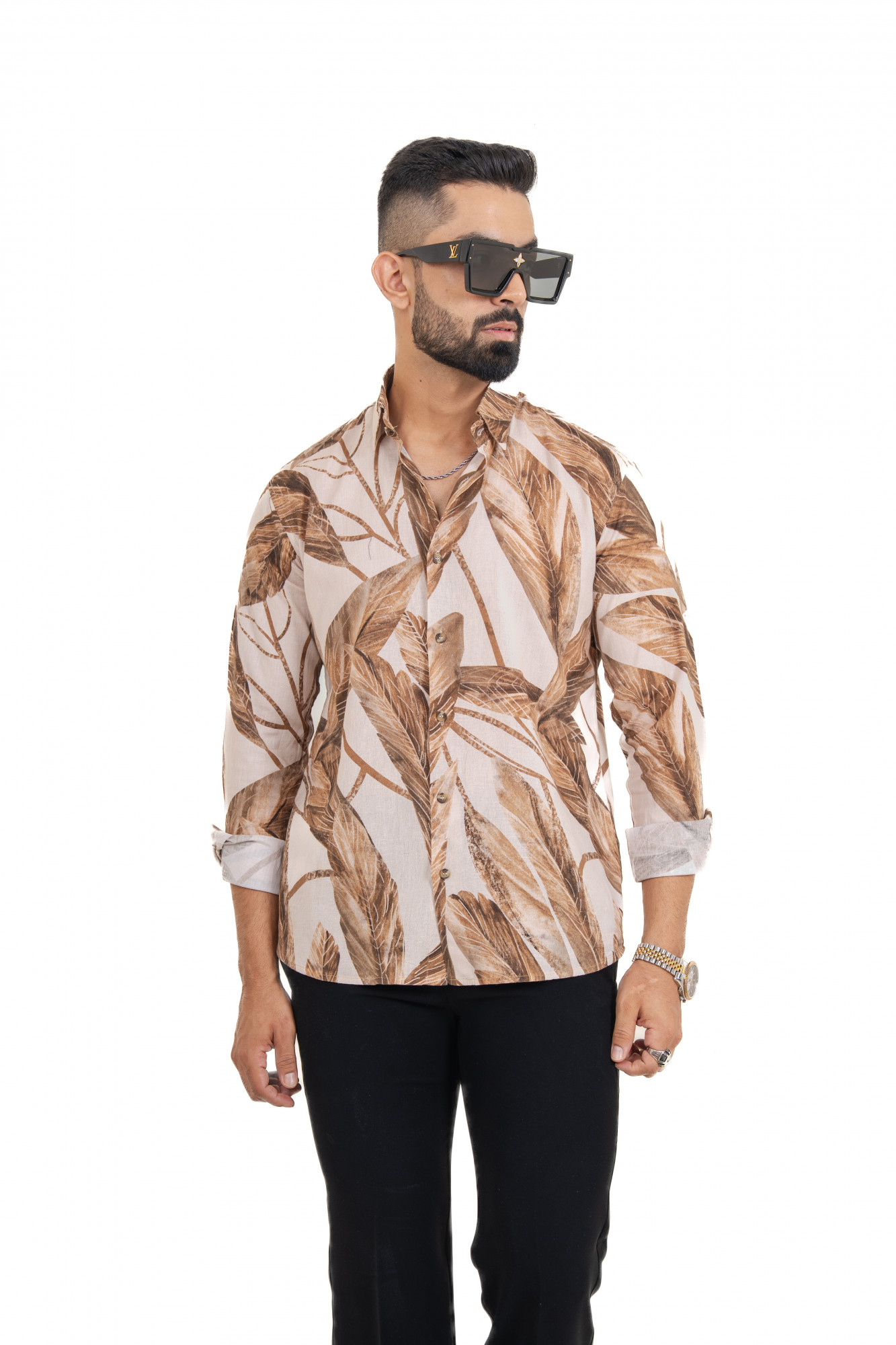 Autumn Leaf Printed Shirt