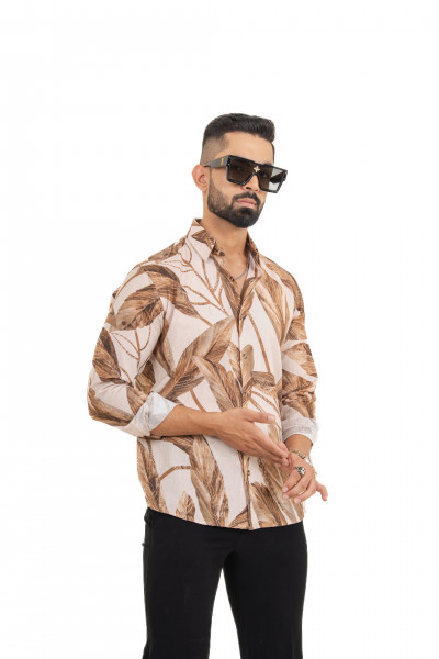 Autumn Leaf Printed Shirt