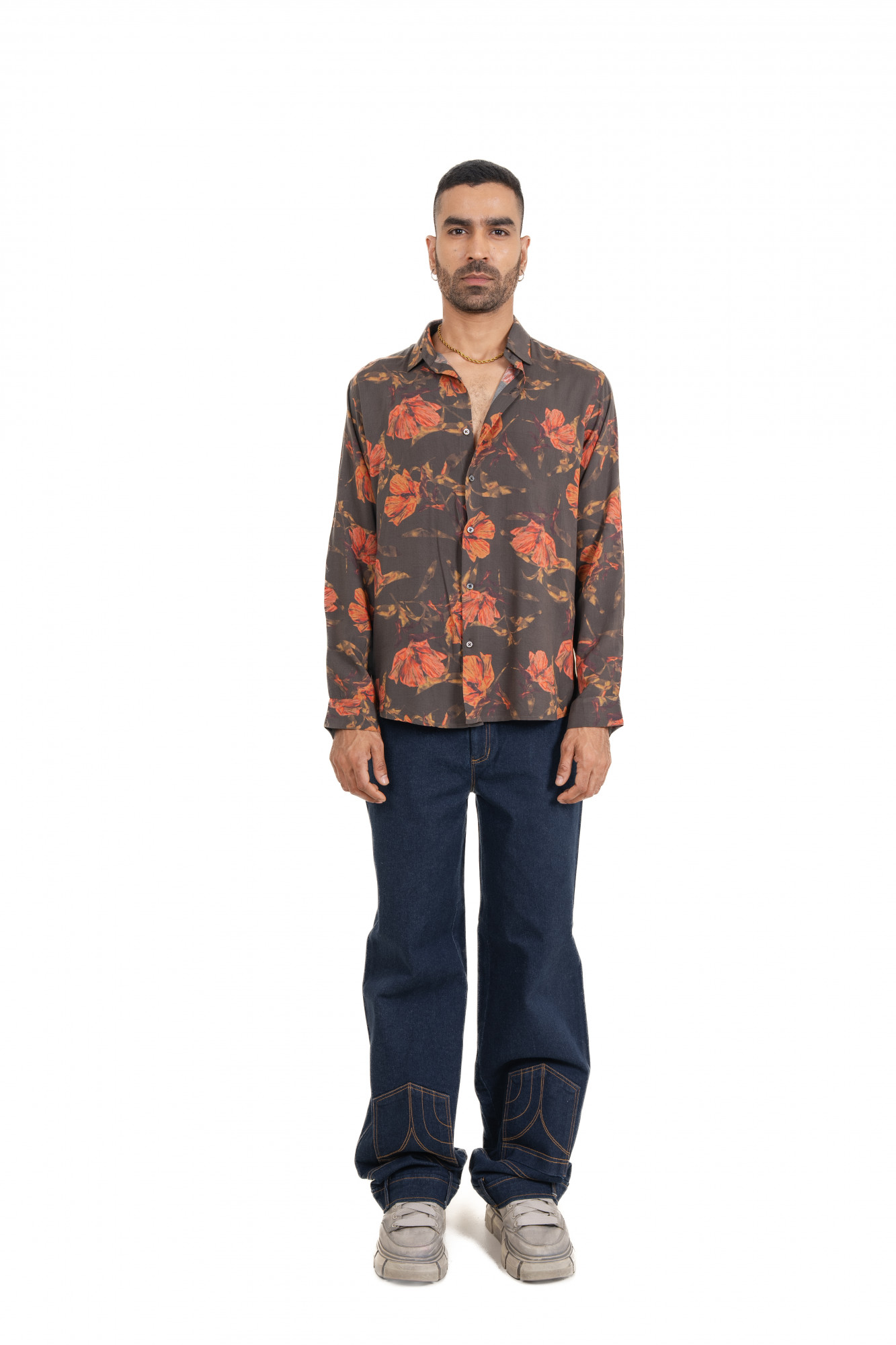 Floral Printed Flowing Shirt