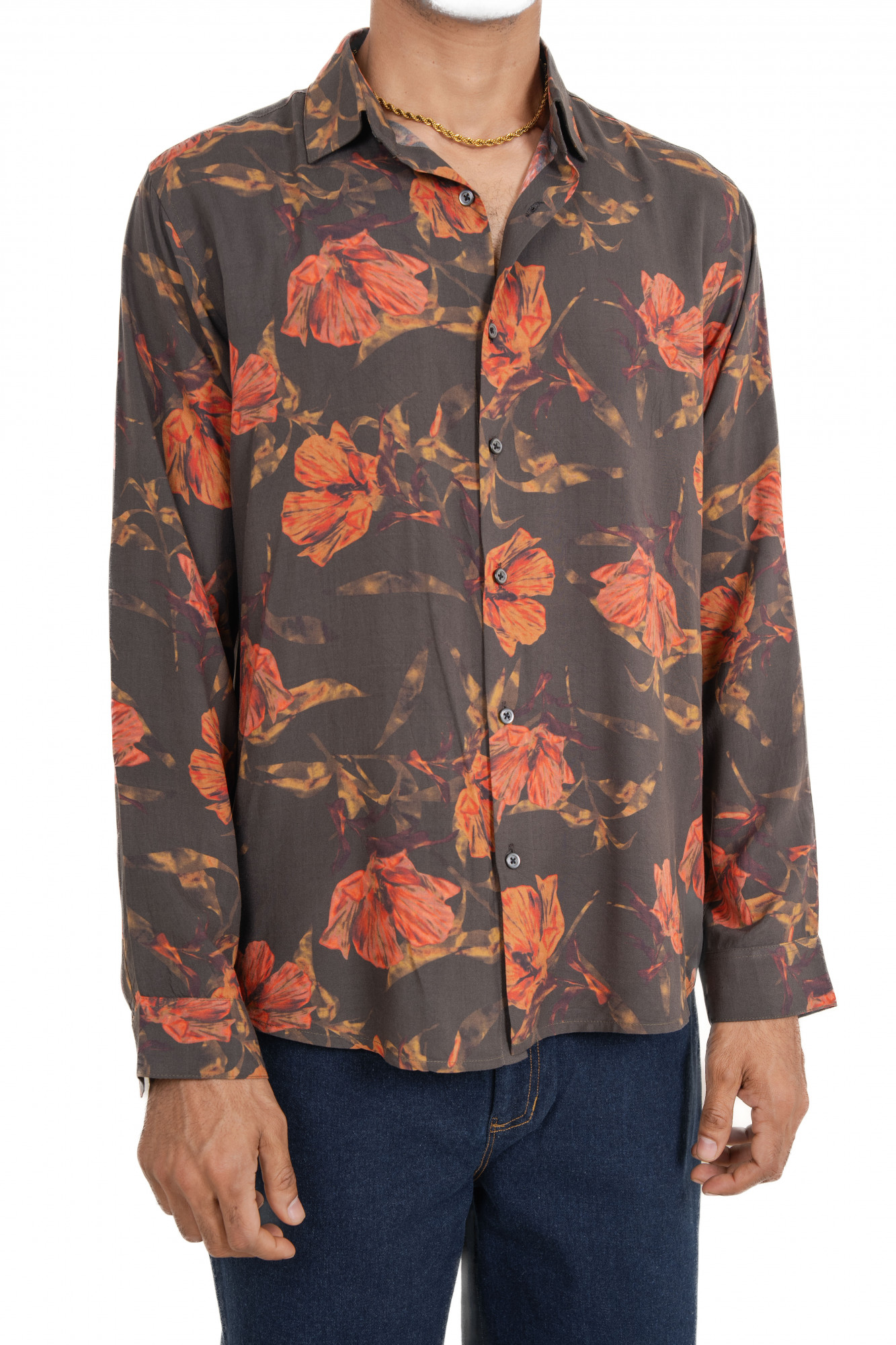 Floral Printed Flowing Shirt