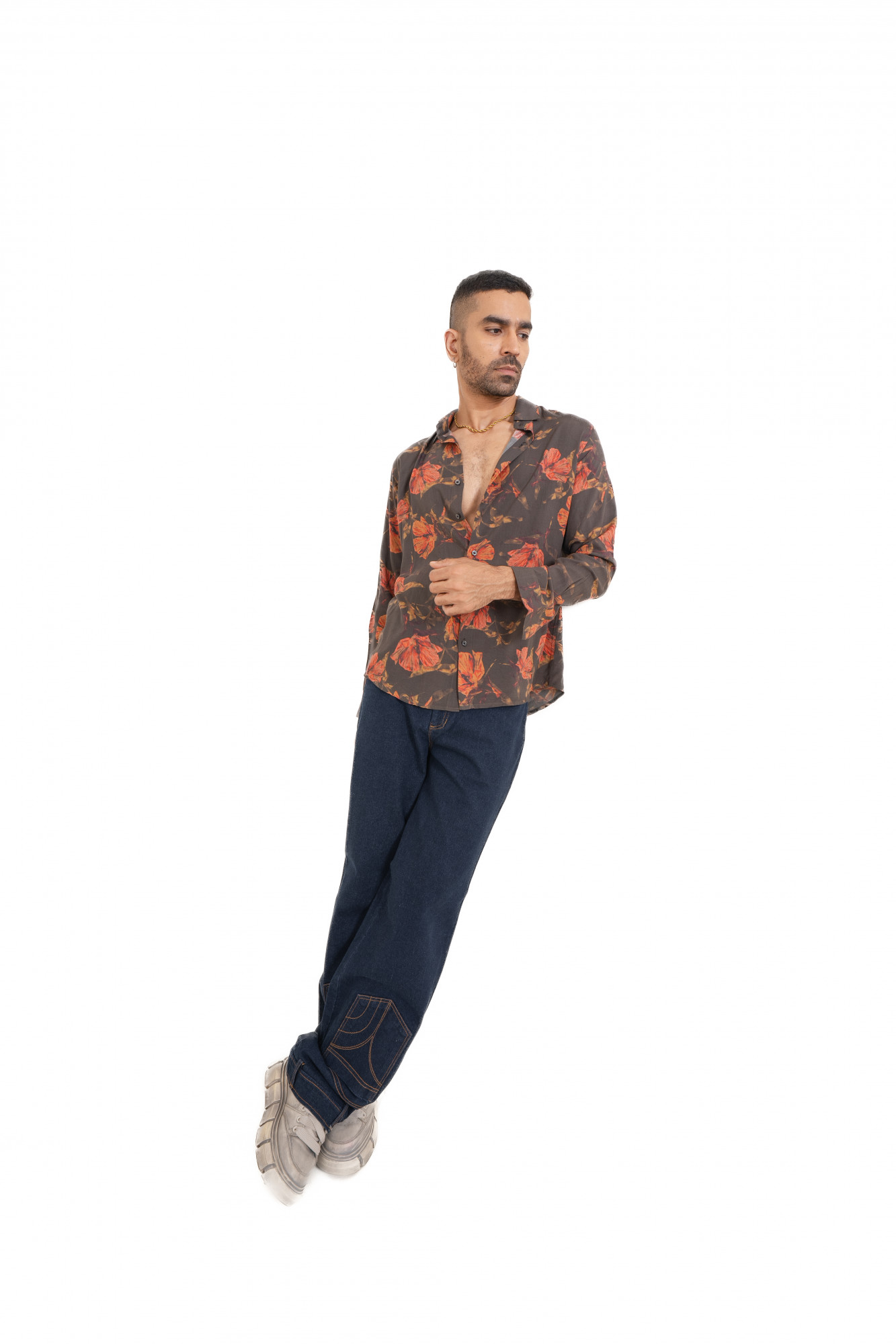 Floral Printed Flowing Shirt