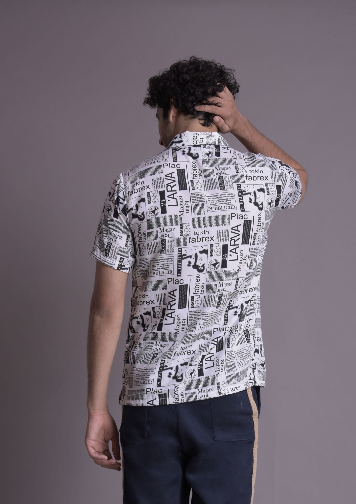 Mens Flowing Printed Shirt
