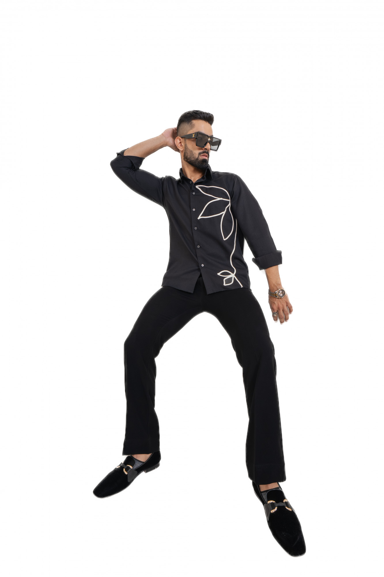 Flower Guise Shirt In Black