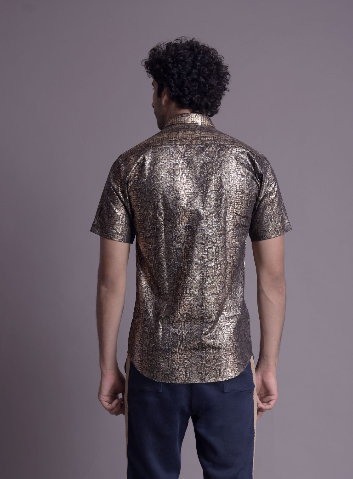 Mens Animal Print Overshirt