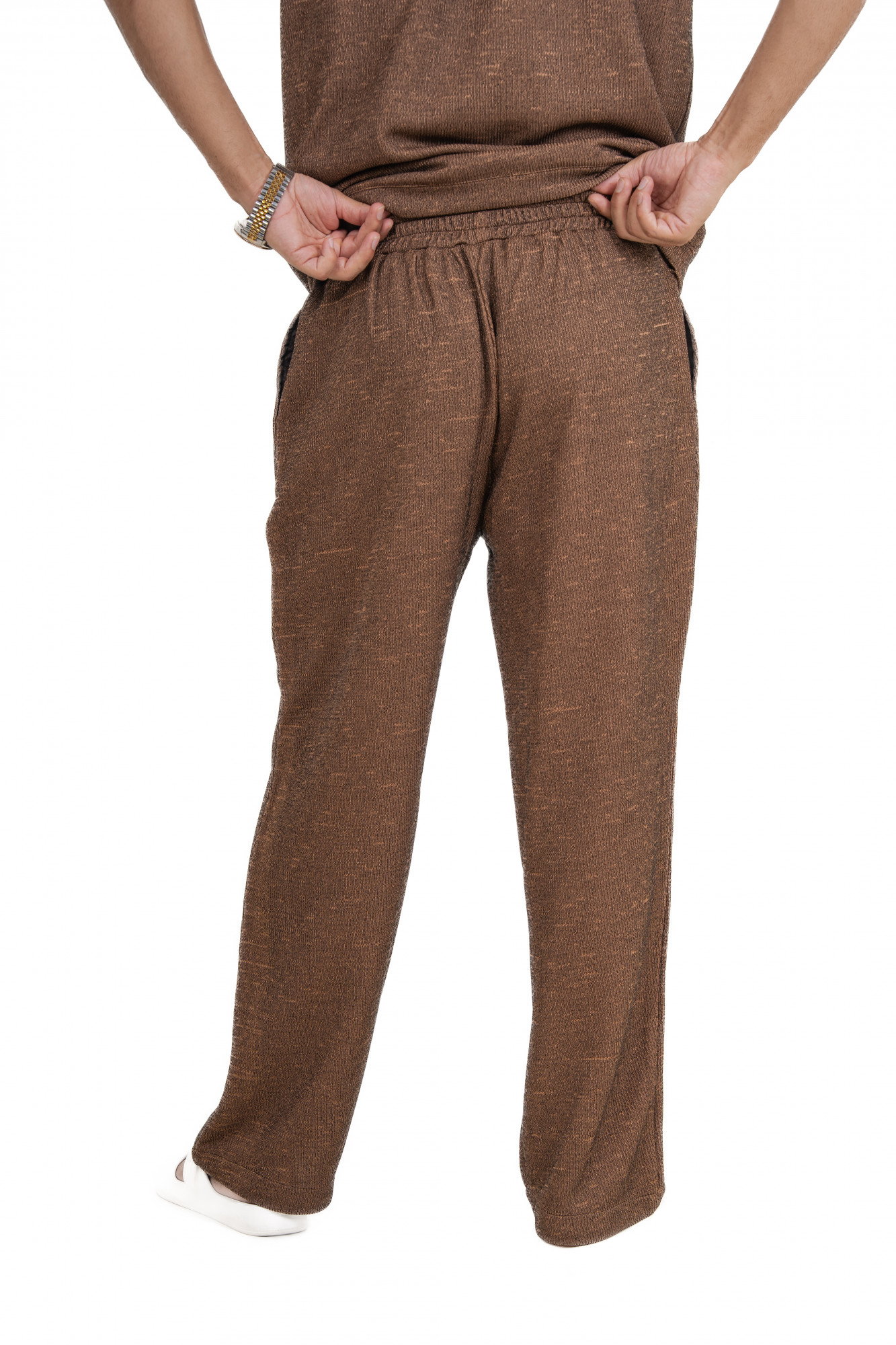 Knitted Sweat Pants In Rustic