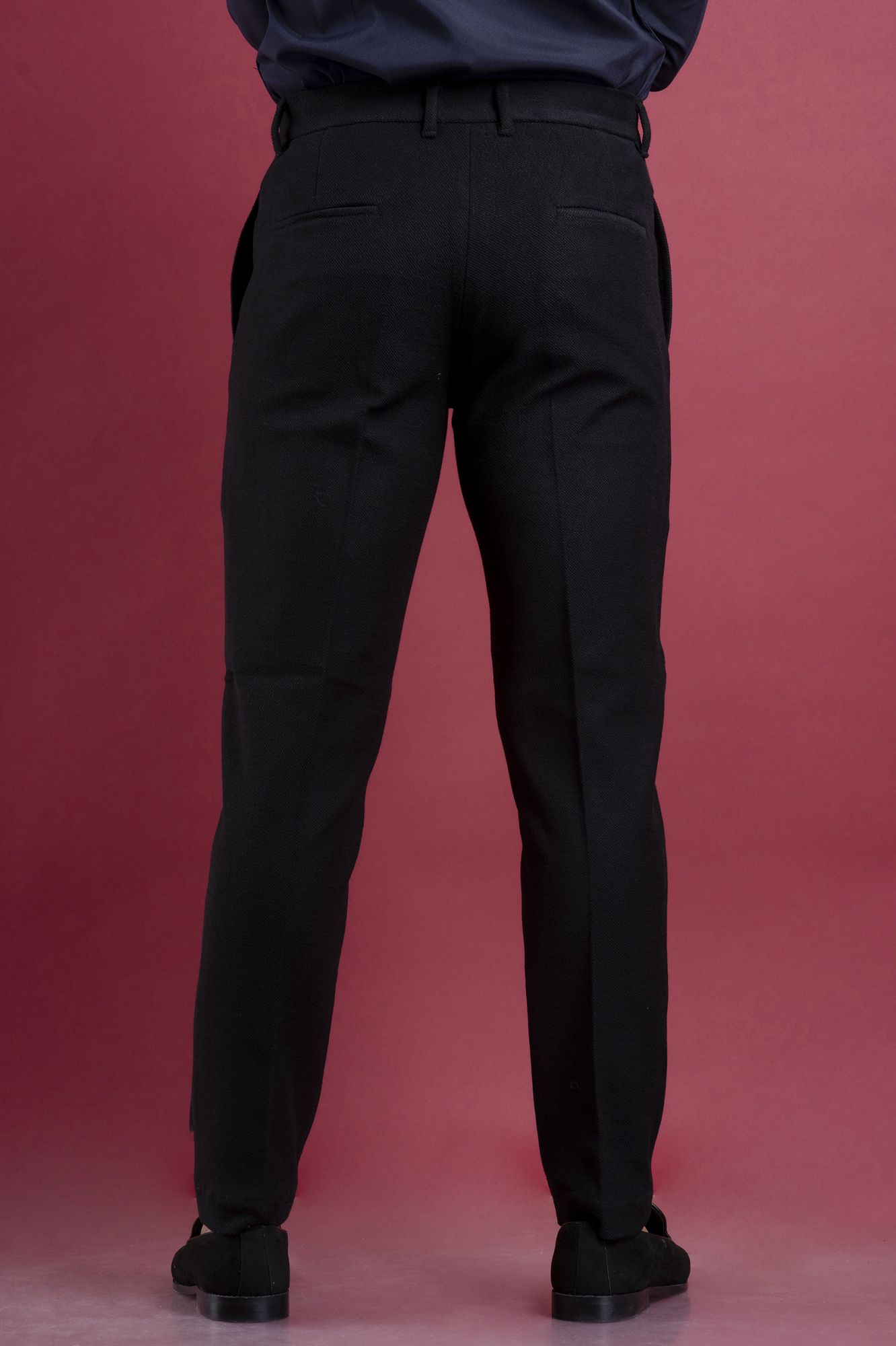 Textured Pants In Black