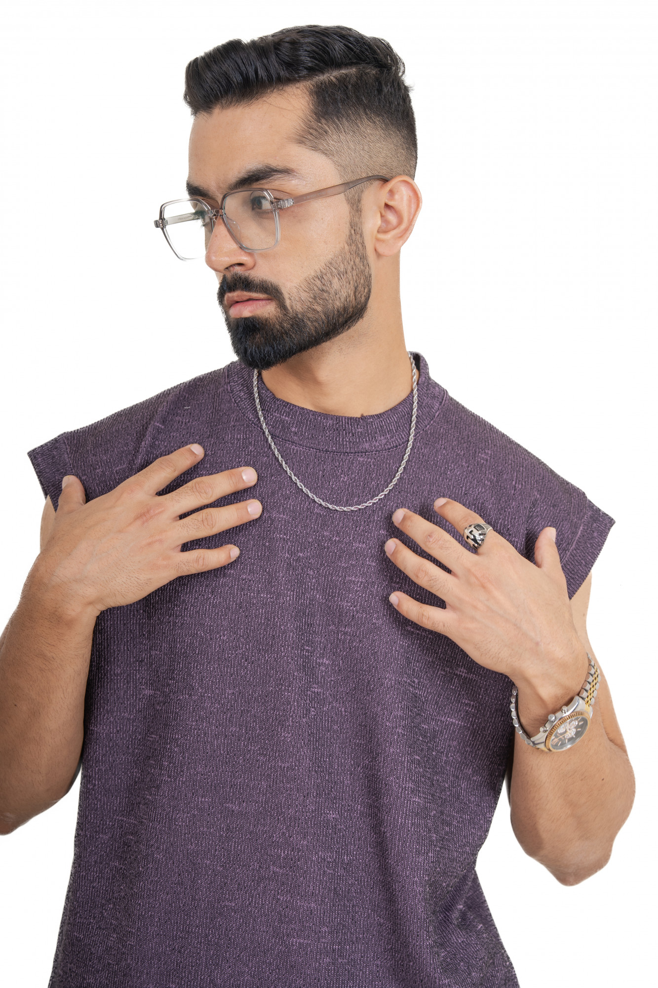 Oversized English Purple Tank