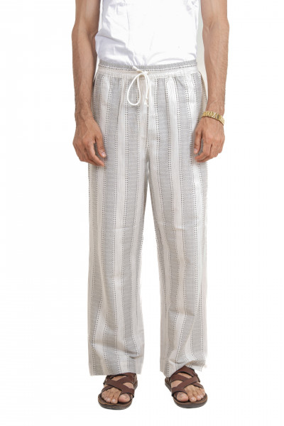 Striped Cotton Lounge Pants