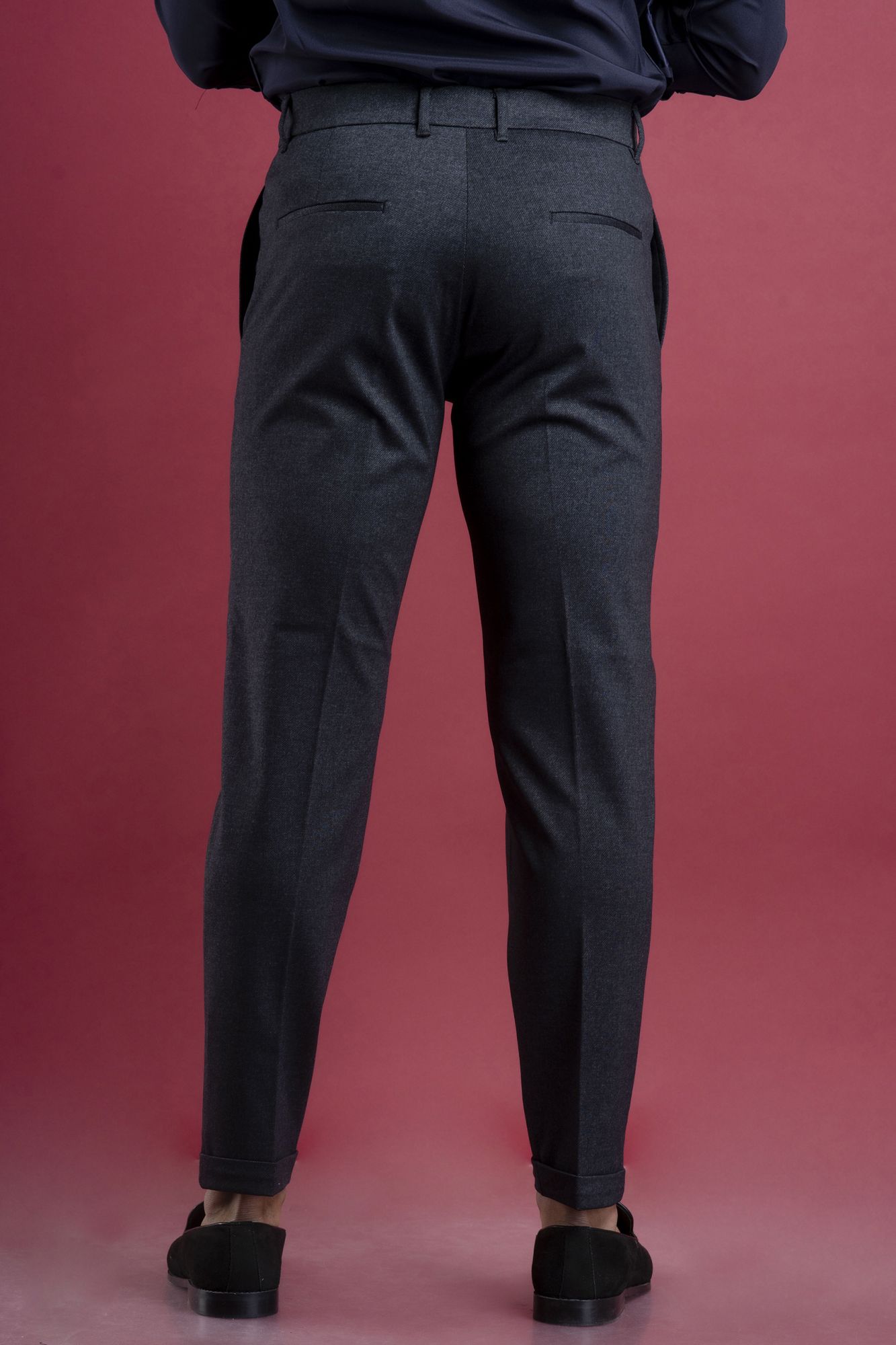 Textured Pants in Blue