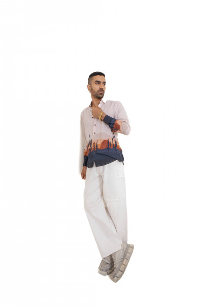Desert Sunset Printed Shirt