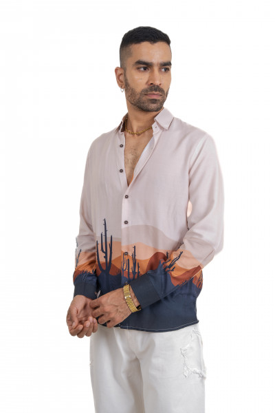 Desert Sunset Printed Shirt