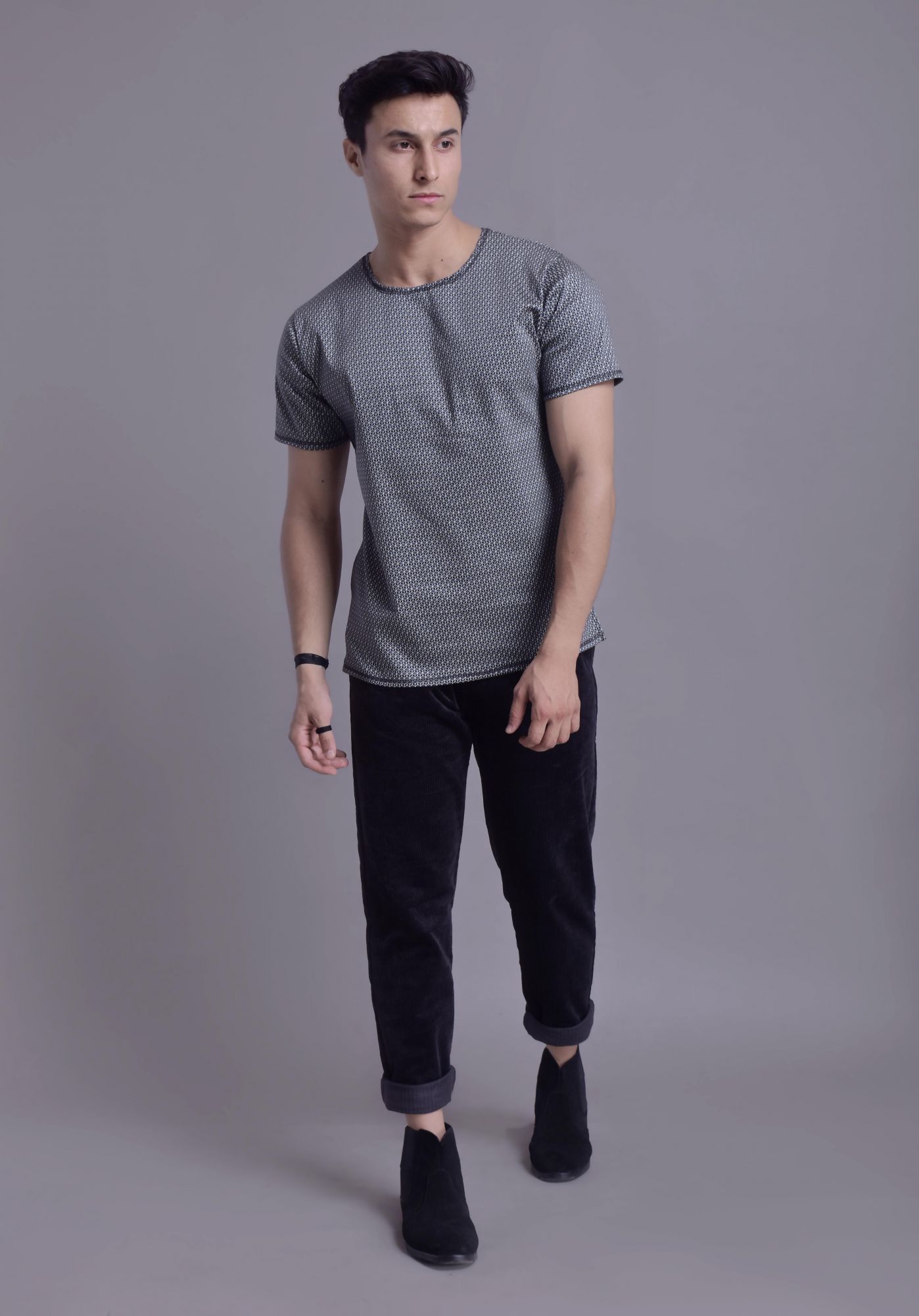 Mens Printed Co-ord Tshirt