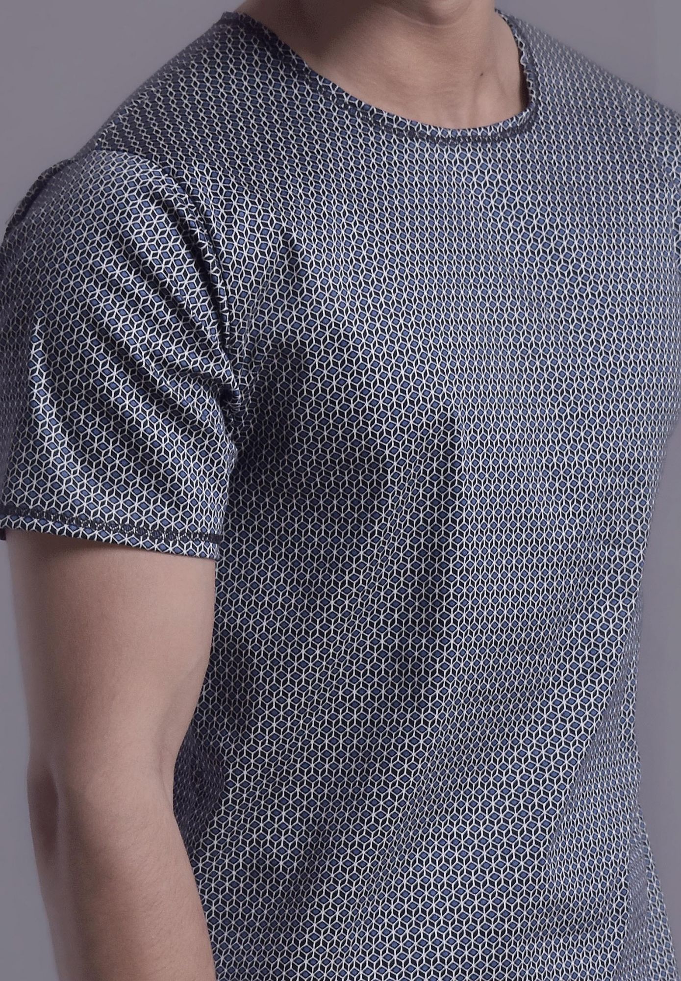 Mens Printed Co-ord Tshirt